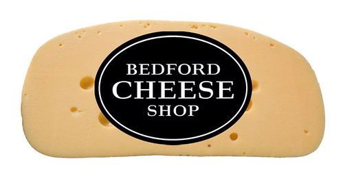 Custom-oval-Label-on-a-package-of-Bedford-Cheese