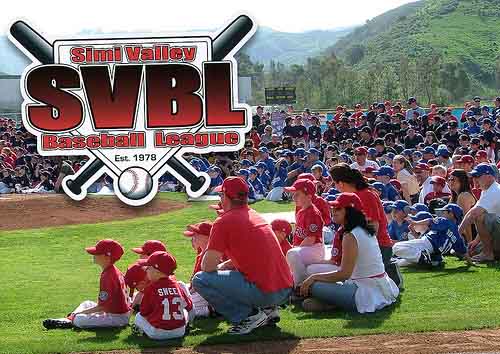 Custom Stickers for Simi Valley Baseball League Printed by StickerGiant