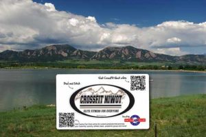 Custom Business Card Shaped Stickers for Crossfit Niwot, CO printed by StickerGiant