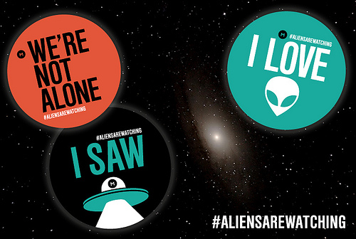 Aliens Are Watching Stickers