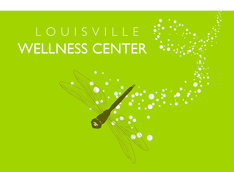 Louisville-Wellness-Center-Logo-with-Dragonfly-on-Green-Background