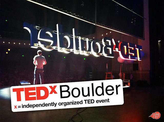 Custom-stickers-printed-for-the-TEDx-Boulder-event-by-StickerGiant