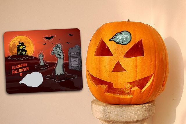 Pumpkin-with-StickerGiant-sticker-sheets