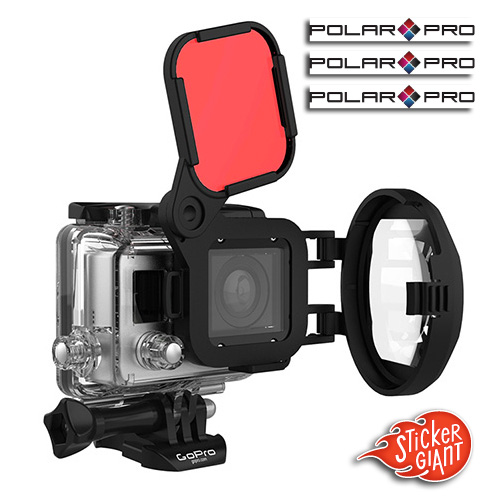 Polar-Pro-camera-case-with-custom-logo-stickers-printed-by-StickerGiant