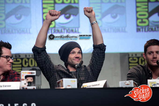 Jared-Padelecki-at-Comic-Con-for-Always-Keep-Fighting