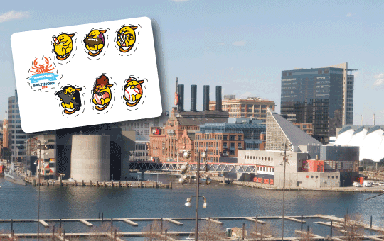 Sponsored-Stickers-WordCamp-Baltimore-2016-printed-by-StickerGiant