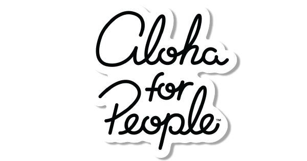 Custom-Shaped-Die-Cut-Stickers-with-the-Aloha-for-People-Logo-that-were-Printed-at-StickerGiant