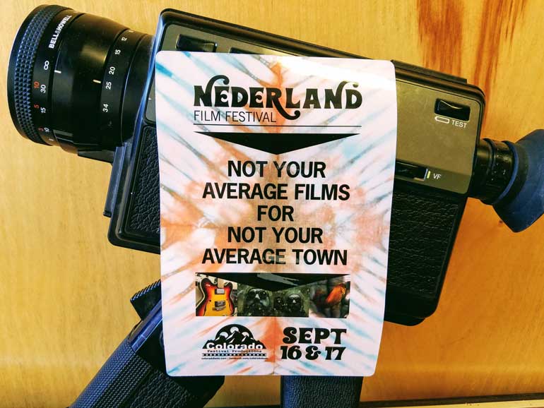 Custom-stickers-as-flyers-for-the-Nederland-Film-Festival-in-Colorado-and-stickers-were-sponsored-by-StickerGiant