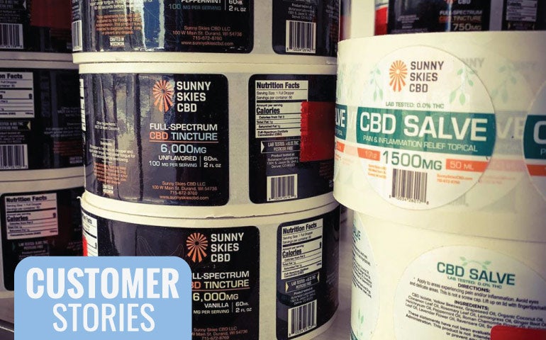 StickerGiant-Sunny-Skies-CBD-rolled-labels-blog