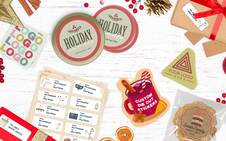 Make Your Holiday Market Booth Shine with Custom Stickers & Labels