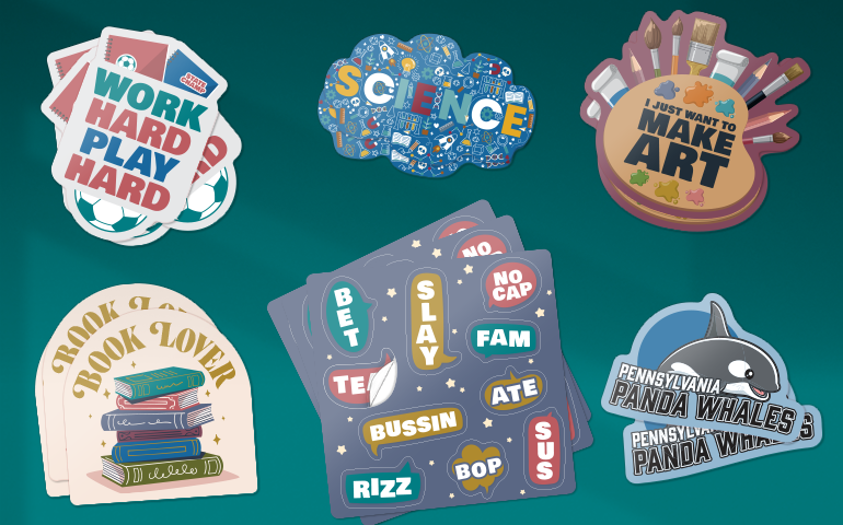 Back to School with Custom Stickers, Labels and Temporary Tattoos