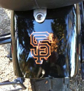 Detailed View of Custom San Francisco Giants Decals from StickerGiant