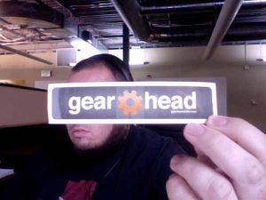 Custom Kiss Cut Stickers for Gearhead Graphic Tees printed by StickerGiant