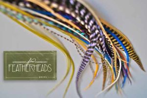 Custom Printed Business Stickers for the Fine Featherhead Hair Studio in Boulder, CO Printed by StickerGiant