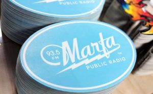 Custom Die Cut Stickers for Marfa Public Radio from StickerGiant