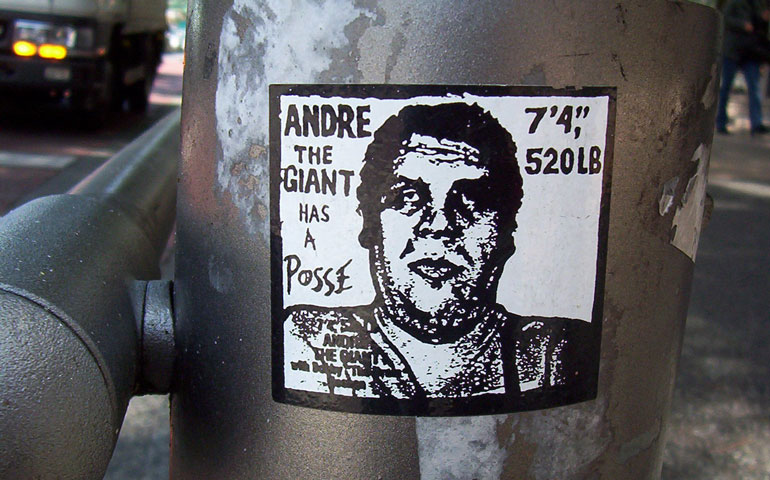 Andre-the-Giant-Has-A-Posse-Sticker-design-by-Joshua-Rappeneker-Flickr-on-a-Pole-shared-in-a-StickerGiant-Blog