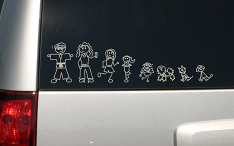 FamilyStickers-on-a-silver-Chevy-Image-shared-in-StickerGiant-blog