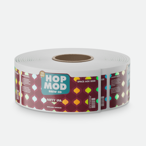 Roll of Holographic Labels printed by StickerGiant